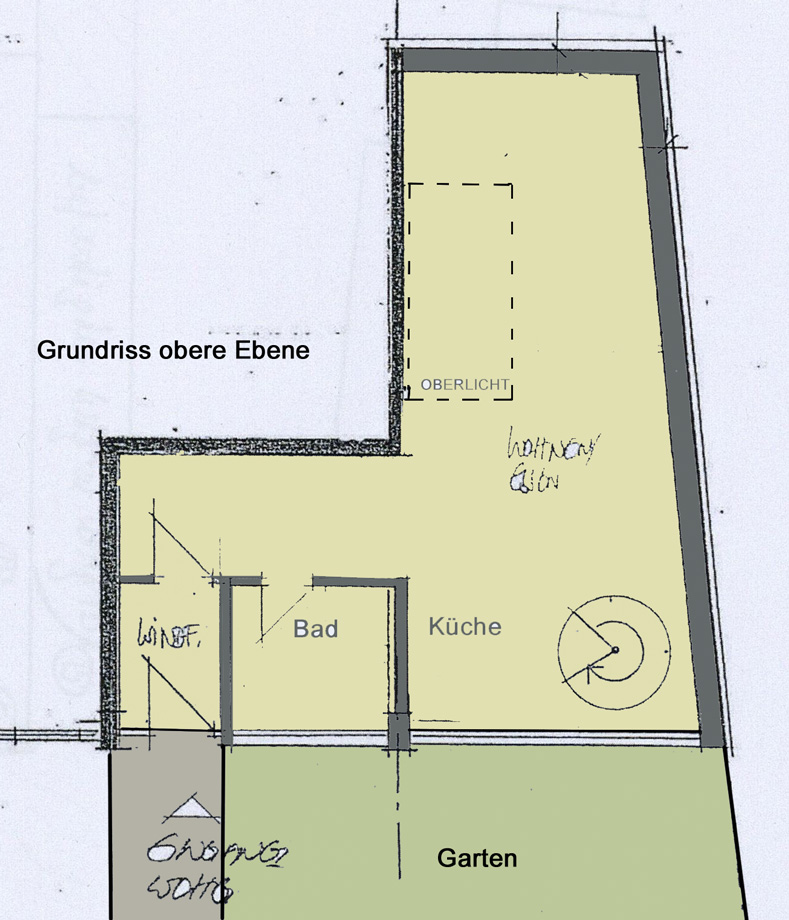 Grundriss obere Ebene Maisonettewohnung Esslingen-Stadtmitte