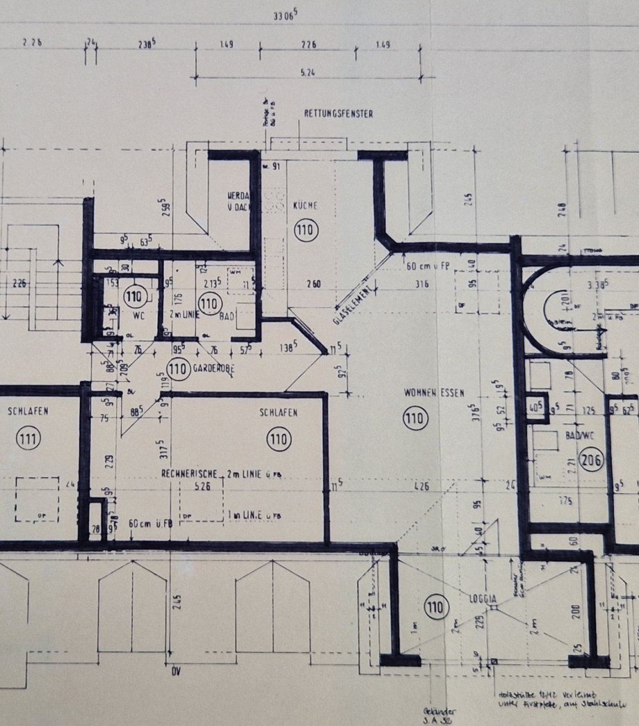 gro�z�giger Grundriss Dachgeschosswohnung K�ngen