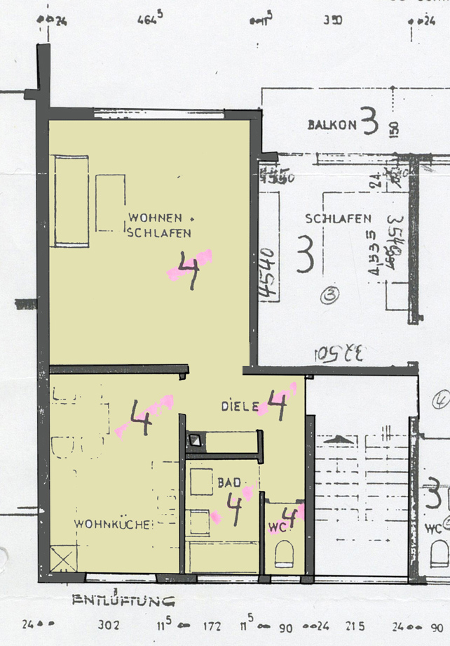 Grundriss Wohnung Etagenwohnung Baltmannsweiler