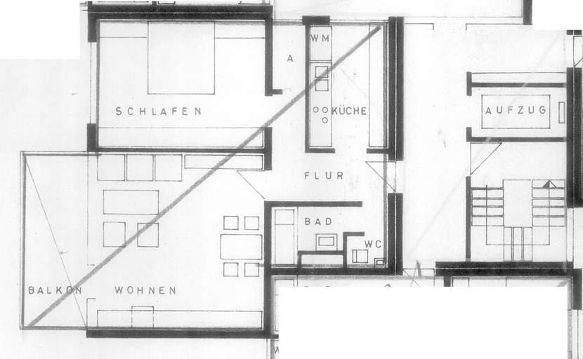 praktischer Grundriss Etagenwohnung Asperg