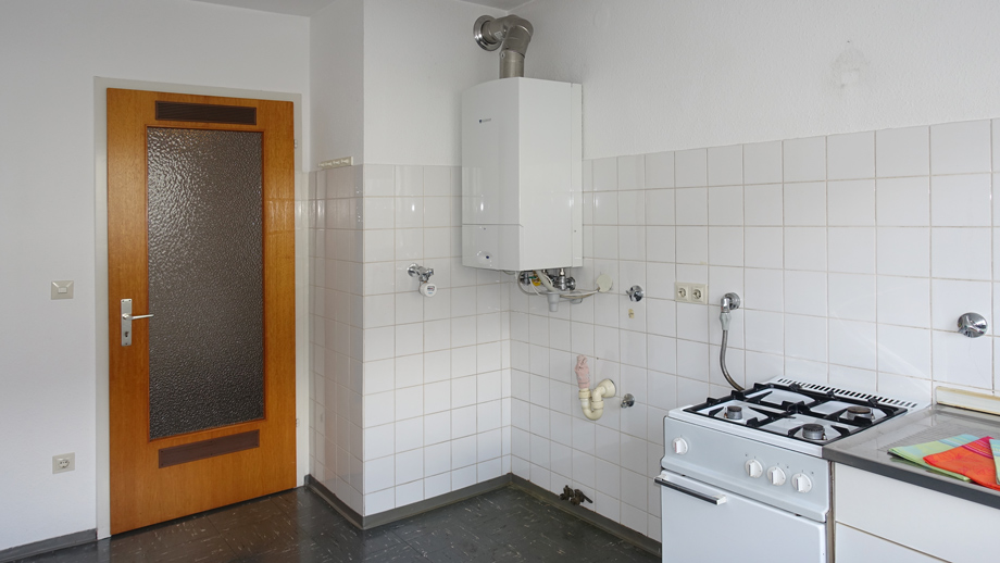 K�che mit Gasetagenheizung Dachgeschosswohnung Stuttgart