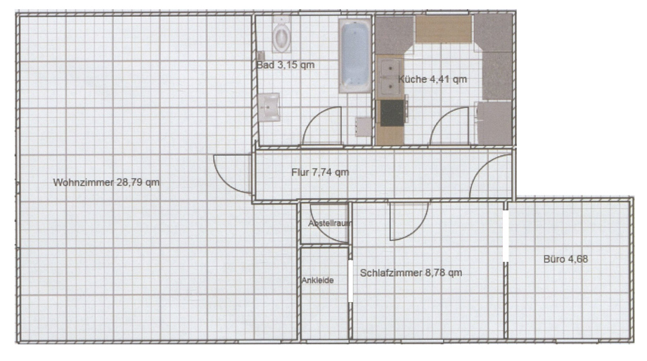 Grundriss Skizze Wohnung Ostfildern-Kemnat