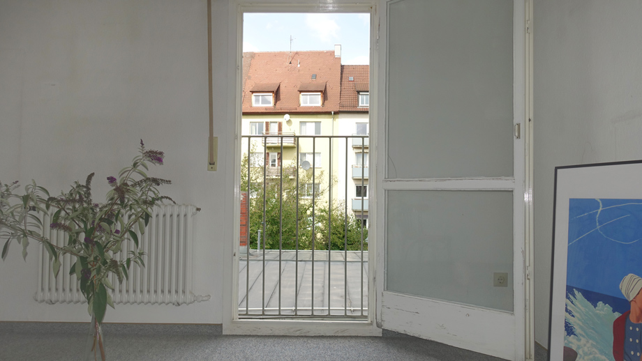 Zimmer Nr. 1 franz�sischer Balkon Dachgeschosswohnung Stuttgart
