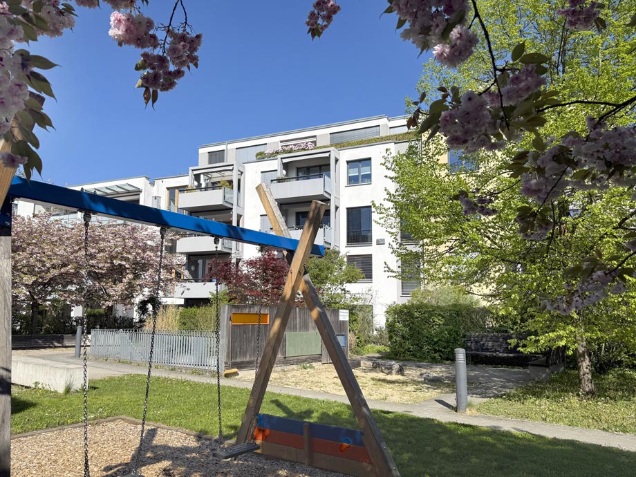 Ansicht vom Innenhof Maisonettewohnung Esslingen-Gr�ne H�fe