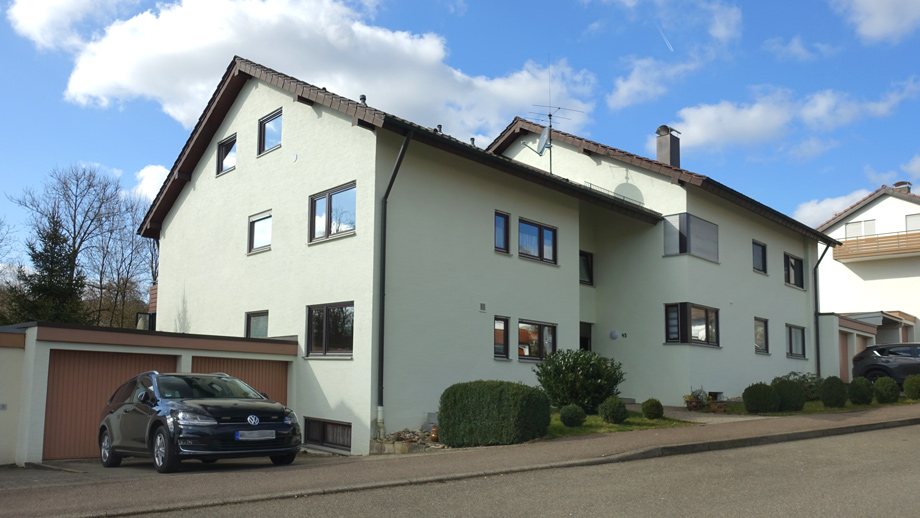 Ansicht von der Stra�e Etagenwohnung Rudersberg