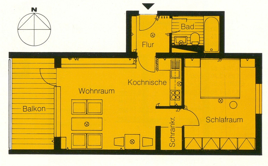 Grundriss Wohnung Etagenwohnung Weinstadt-Grossheppach