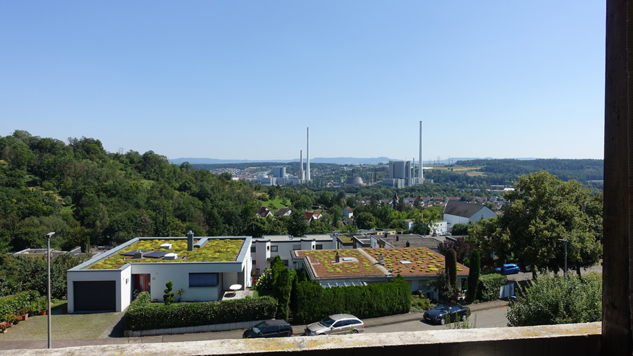 Aussicht vom Balkon Einfamilienhaus Esslingen-Zell