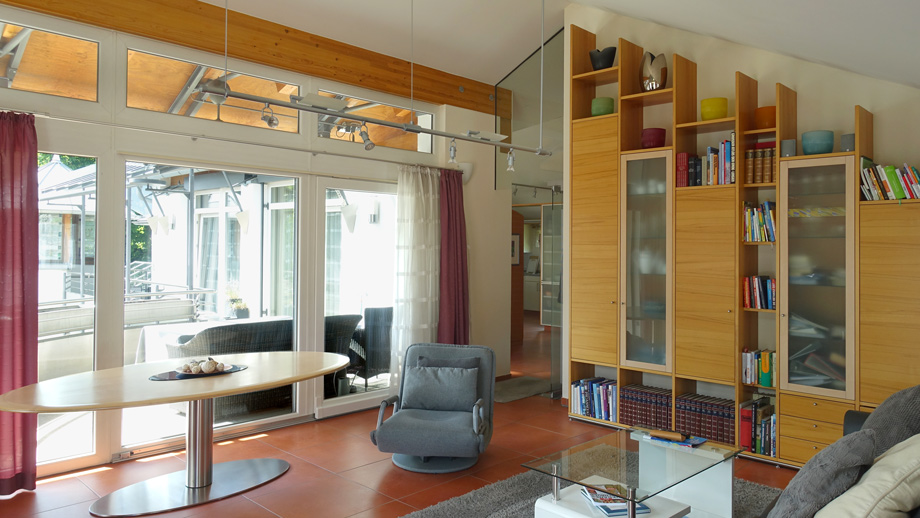 Wohnzimmer Einfamilienhaus M�hlhausen im T�le
