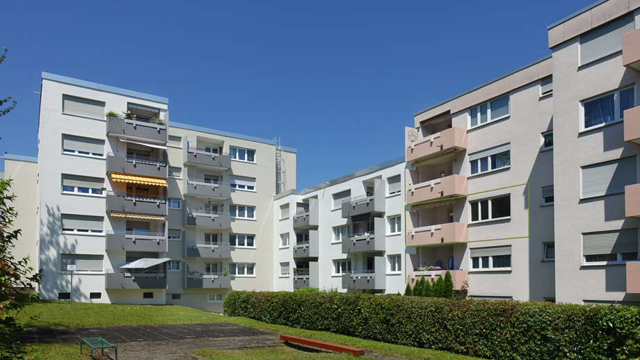 Ansicht mit Balkon Wohnung Esslingen
