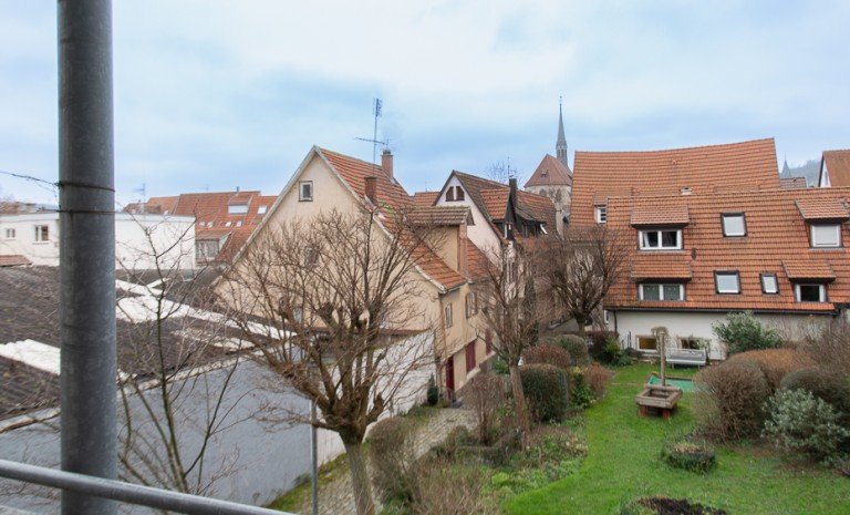 sch�ner Ausblick �ber den Garten und die Altstadt Esslingen Etagenwohnung Schicke 3,5 Zimmerwohnung am Rande der Esslinger Altstadt