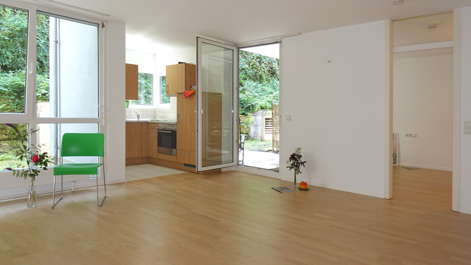 Wohnbereich mit K�che Wohnung T�bingen-Mitte