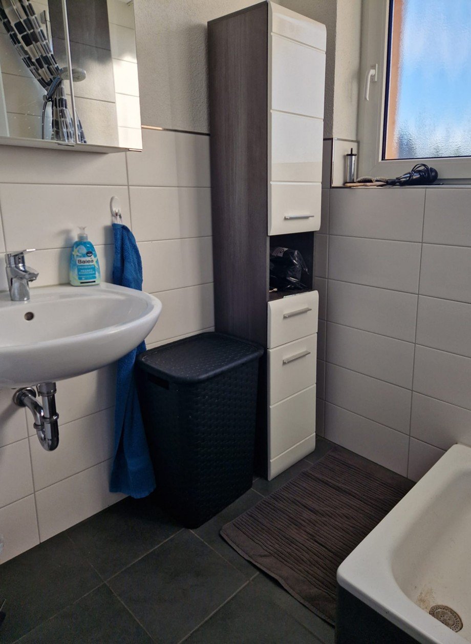 modernes Tageslichtbad Etagenwohnung Schw�bisch Hall