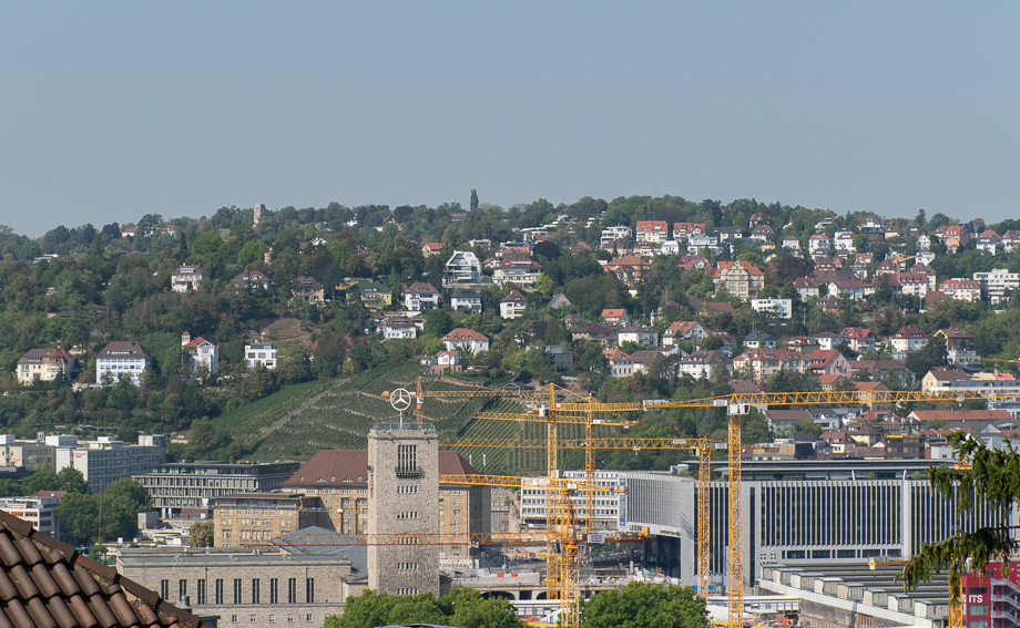 Ausblick zum gr��ten Baugel�nde Stuttgarts Mehrfamilienhaus Stuttgart