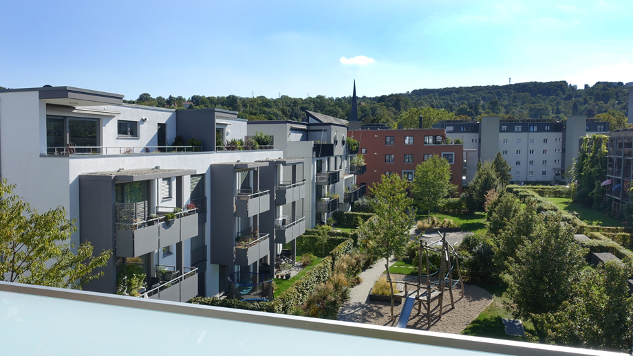 Blick in den Gr�nen Innenhof Etagenwohnung Esslingen-Gr�ne H�fe