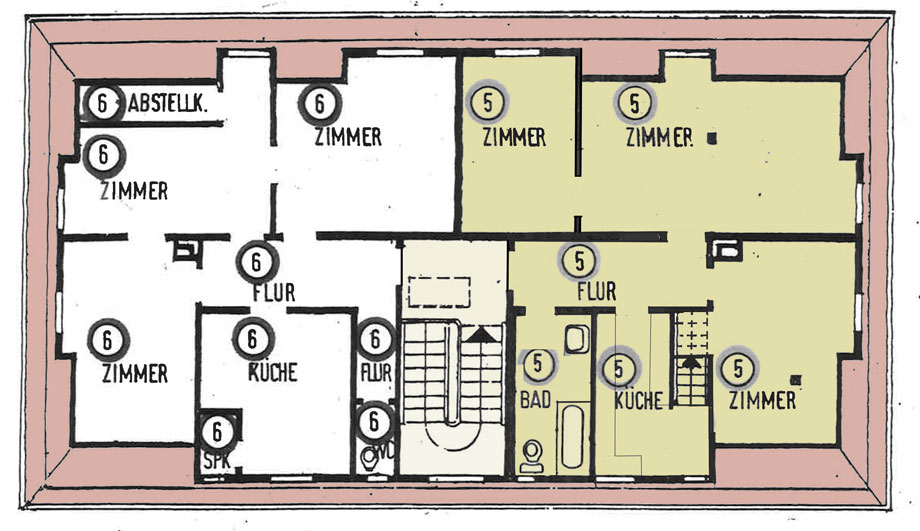 Grundriss 1. DG Dachgeschosswohnung Esslingen-Oberesslingen