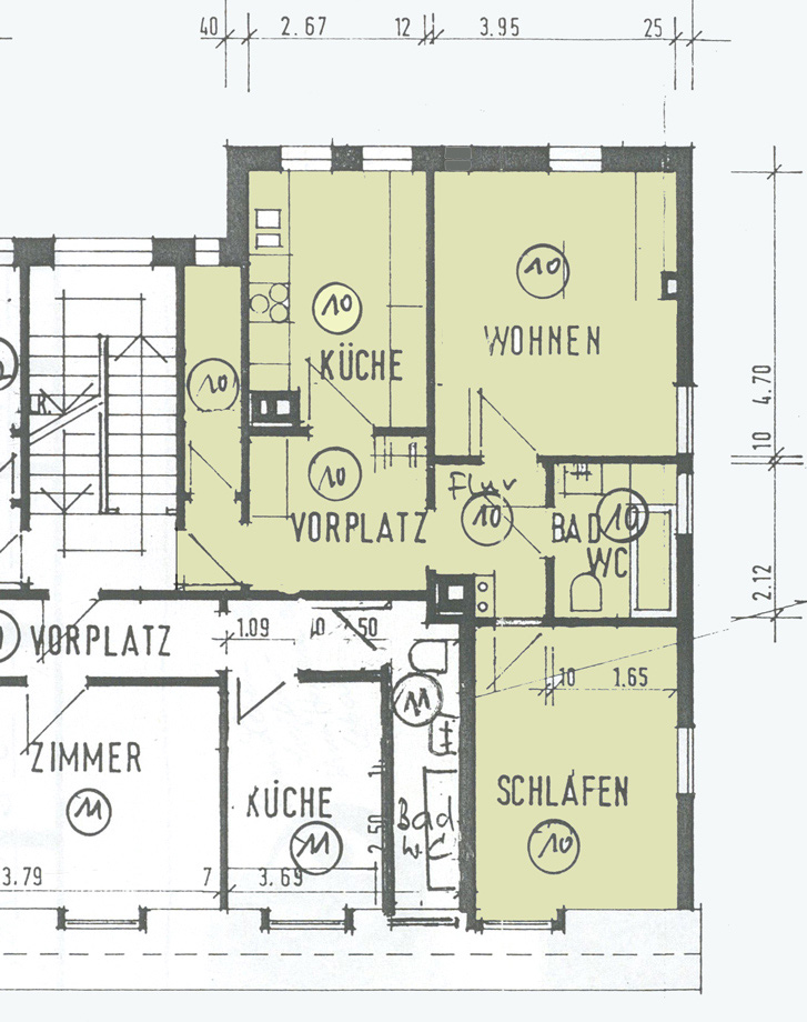 Grundriss Wohnung Dachgeschosswohnung Stuttgart