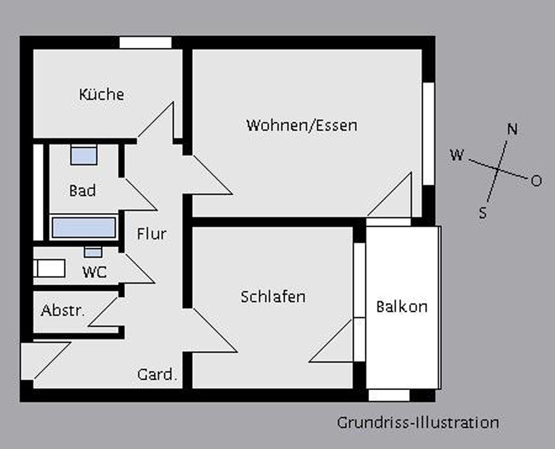 Grundriss Etagenwohnung Stuttgart