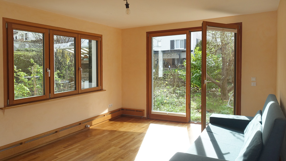 Wohnzimmer Erdgeschosswohnung Esslingen-Zollberg