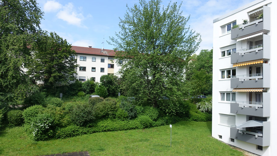 Aussicht vom Balkon Wohnung Esslingen