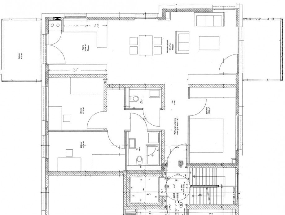 Grundriss Etagenwohnung Esslingen-Gr�ne H�fe