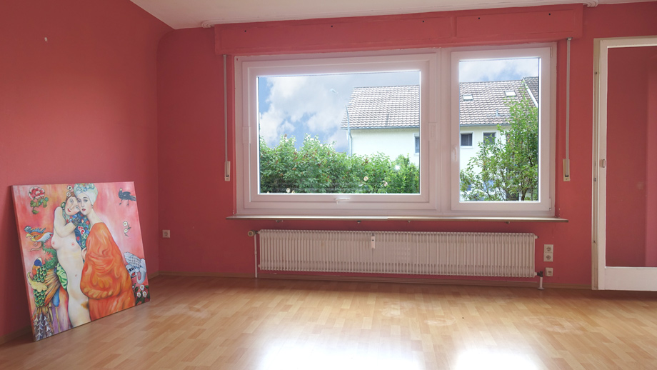 Wohnzimmer Etagenwohnung Esslingen-Lerchen�cker