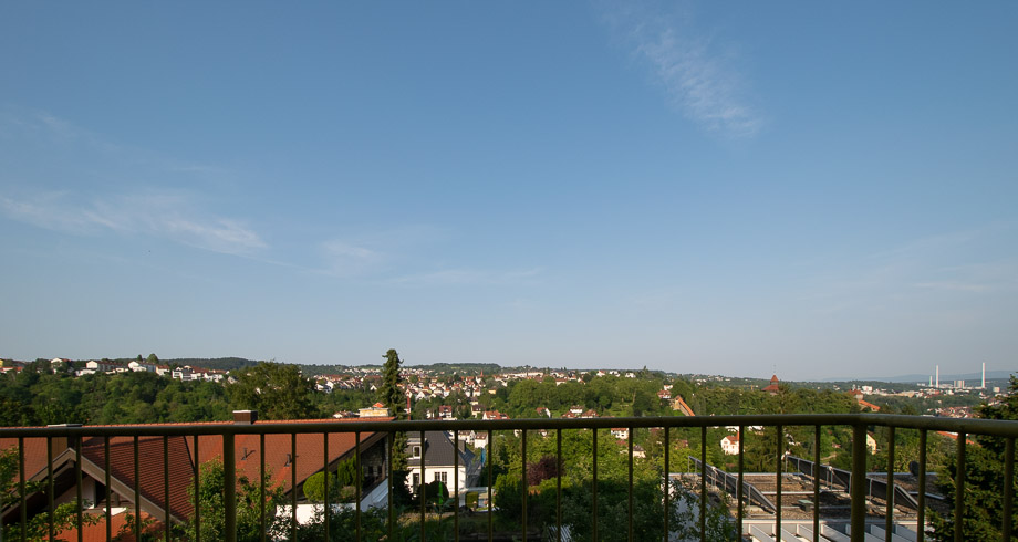 Ausblick vom Balkon Mehrfamilienhaus Esslingen am Neckar