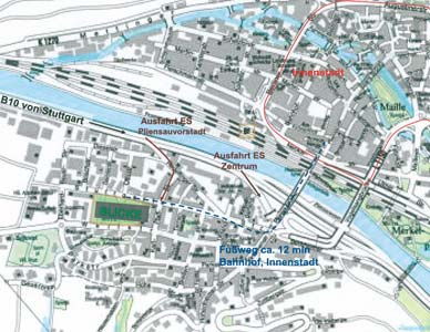 Weg in die Innenstadt Etagenwohnung Esslingen-Gr�ne H�fe