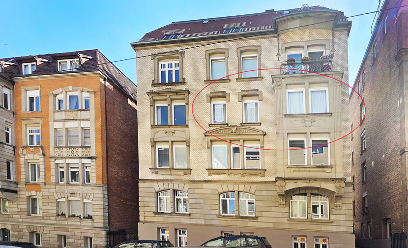 3-Zimmerwohnung mit Erker Etagenwohnung Stuttgart