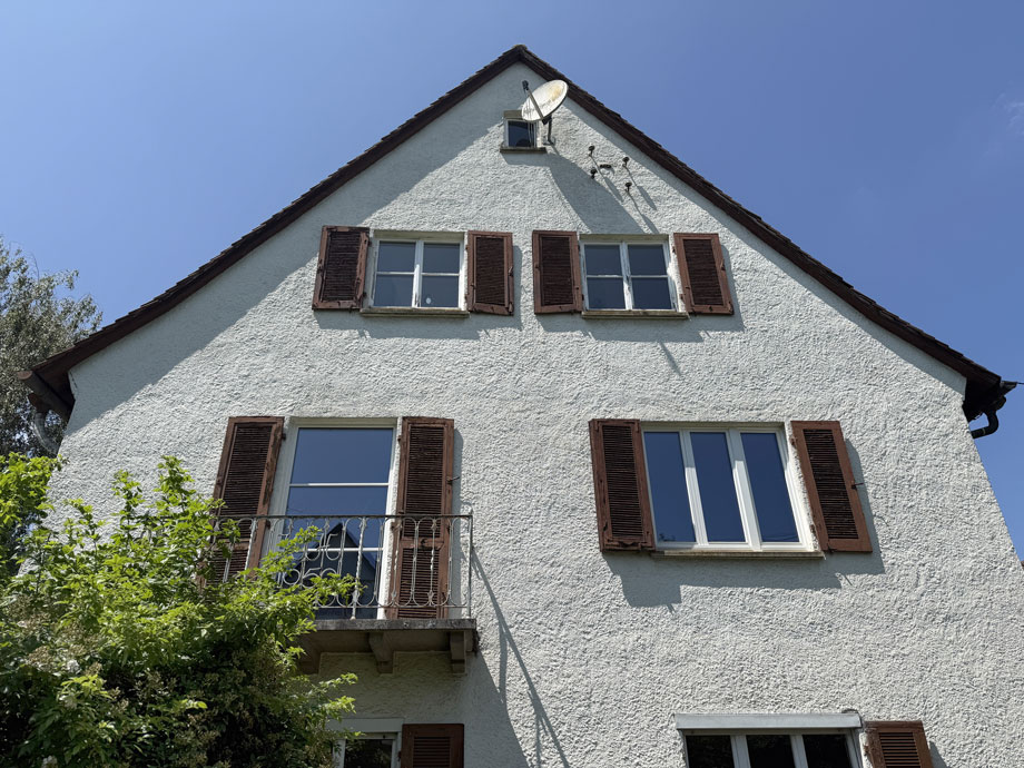 Ansicht vom Garten Wohnung N�rtingen