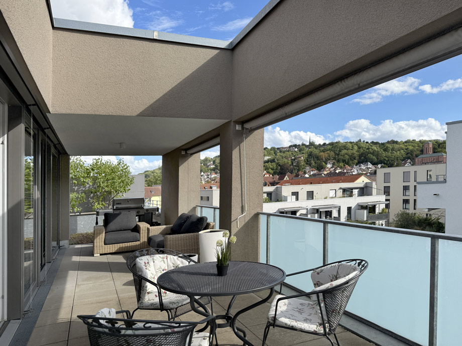 Dachterrasse Penthousewohnung Esslingen-Gr�ne H�fe