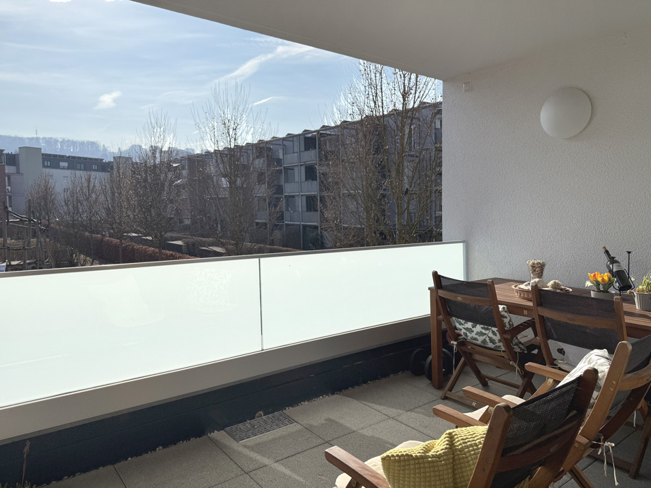 �berdachter S�dbalkon Etagenwohnung Esslingen-Gr�ne H�fe