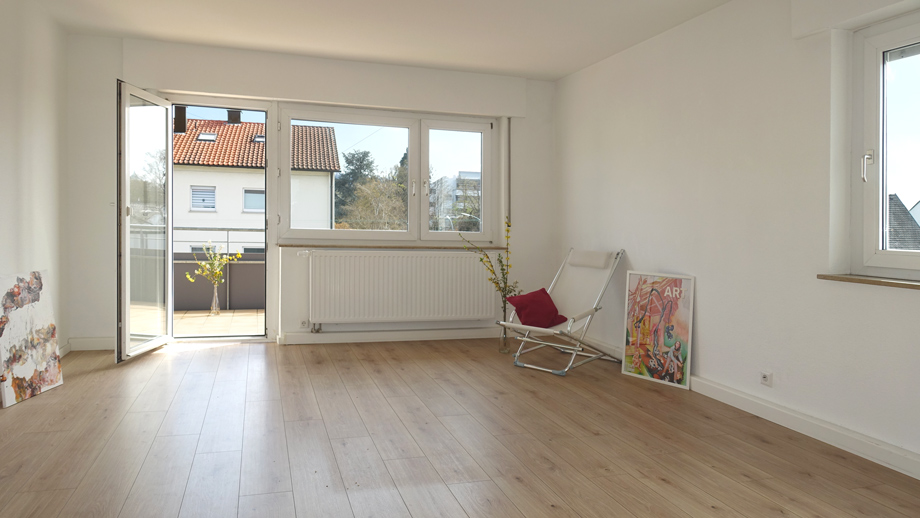Wohnzimmer Etagenwohnung Fellbach