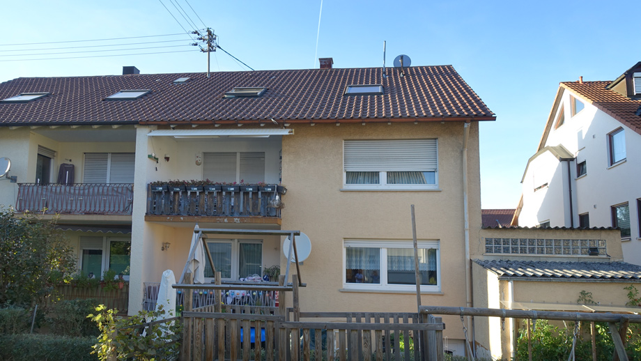 S�dansicht mit Balkonen Mehrfamilienhaus Filderstadt-Bernhausen