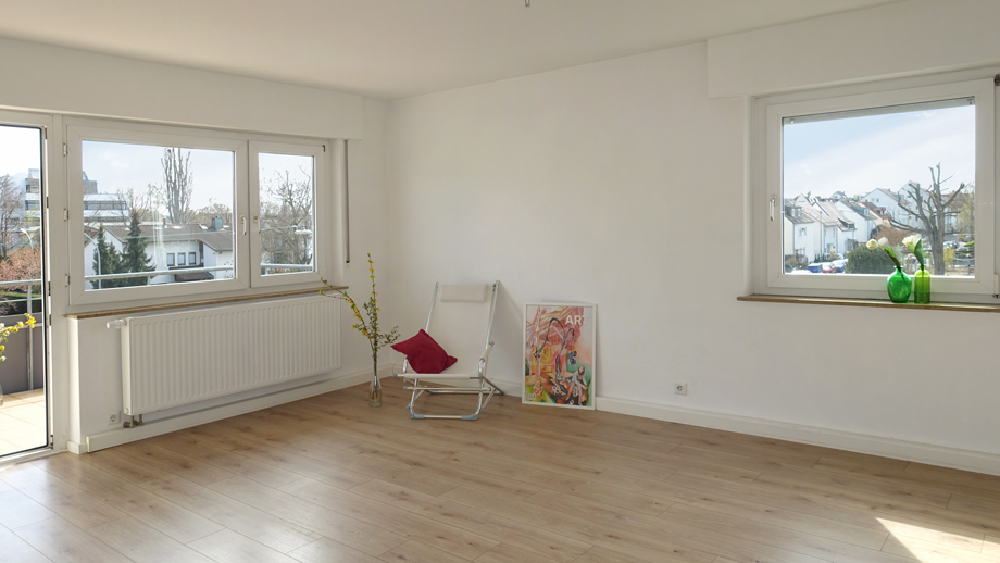 Wohnzimmer Etagenwohnung Fellbach