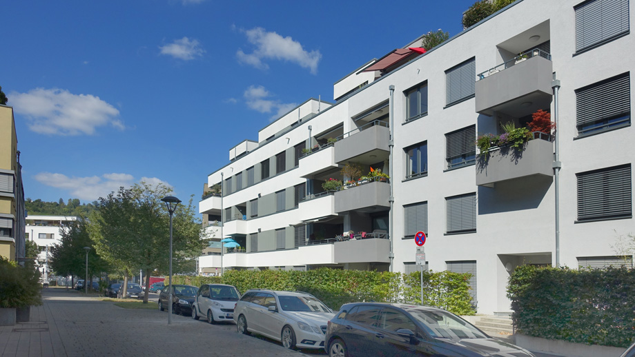 Ansicht Etagenwohnung Esslingen-Pliensauvorstadt- Gr�ne H�fe