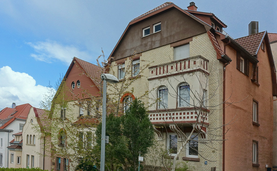 Ansicht von der Uhlandstra�e Etagenwohnung Esslingen-Pliensauvorstadt