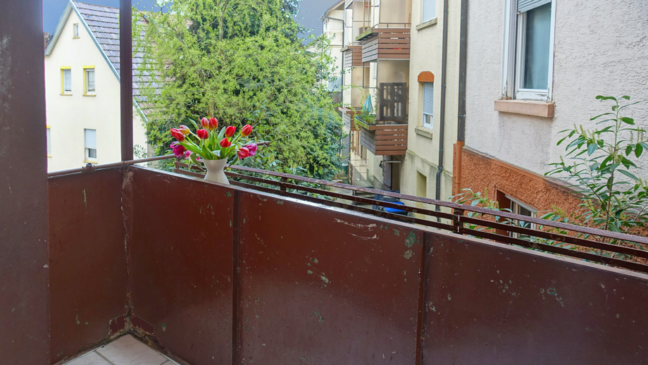 kleiner K�chenbalkon Etagenwohnung Esslingen-Pliensauvorstadt