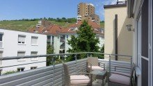 Balkon nach S�dwesten mit Markise Stadtmitte: Ruhig und modern wohnen