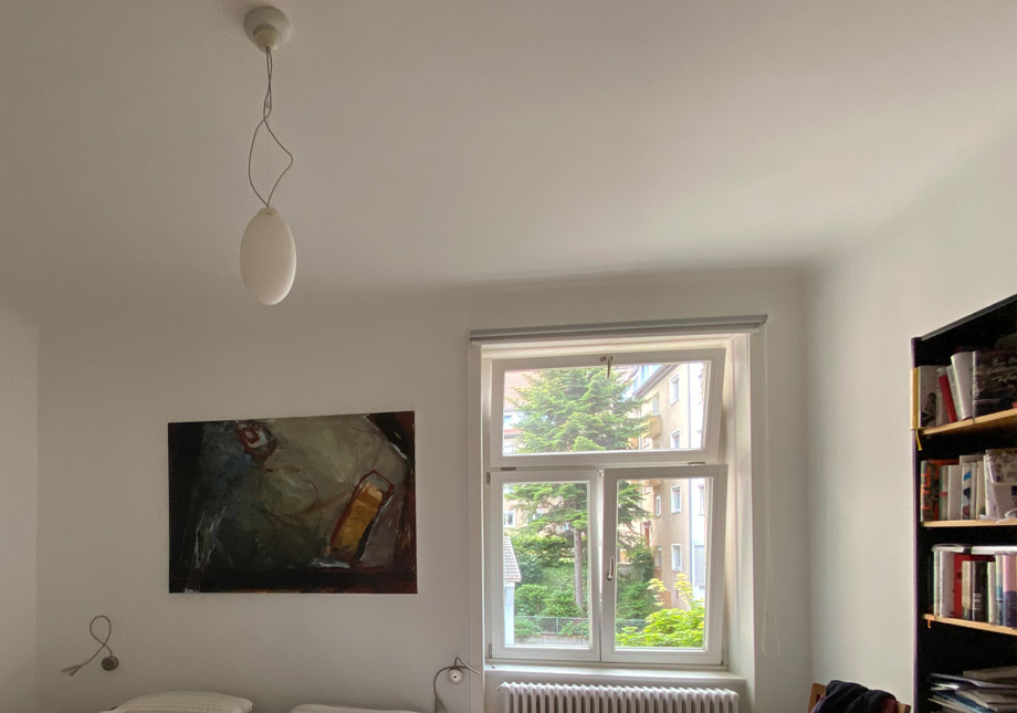 Schlafzimmer zum Innenhof Etagenwohnung Stuttgart