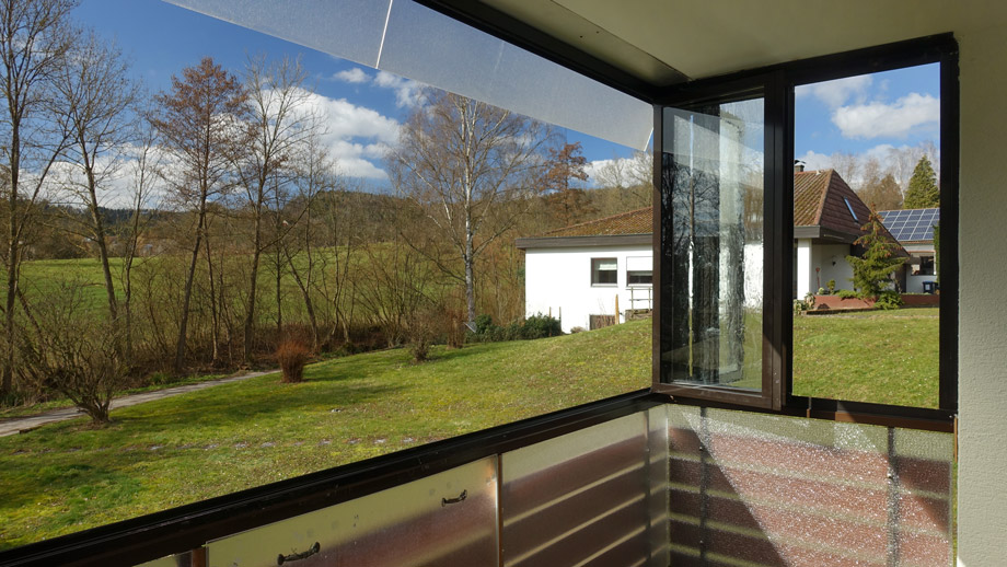 weiter Blick ins Gr�ne Etagenwohnung Rudersberg