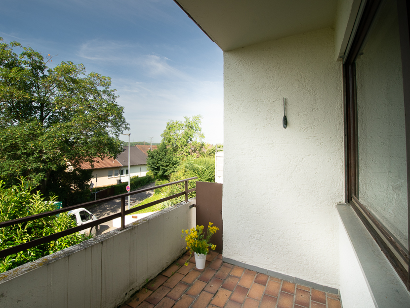 Balkon im ersten Stock Doppelhaush�lfte Gro�bettlingen