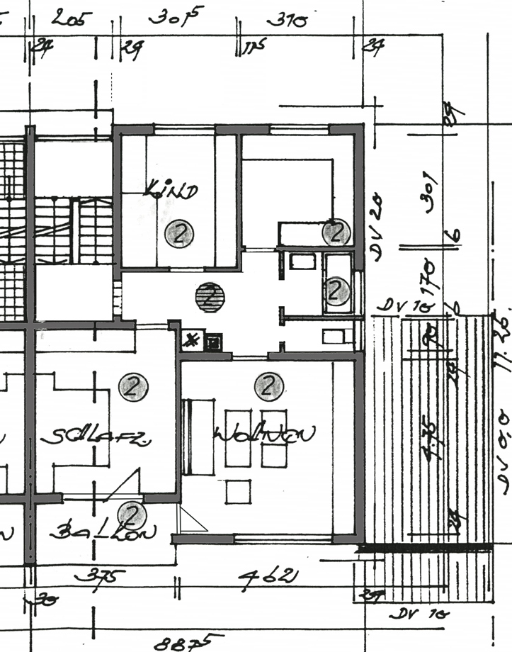 Grundriss EG und OG Mehrfamilienhaus Filderstadt-Bernhausen