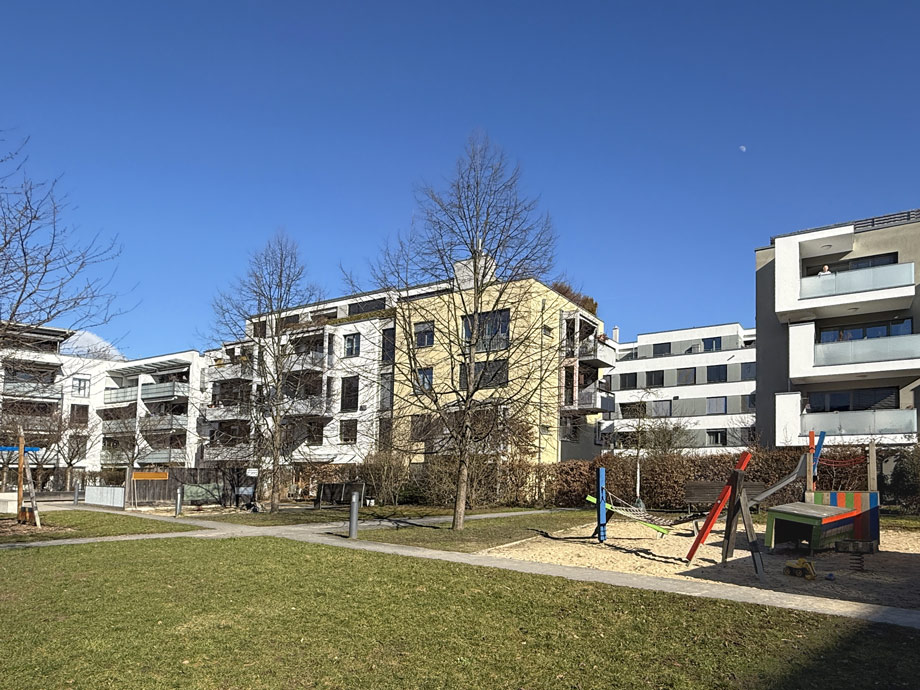 begr�nter Innenhof Maisonettewohnung Esslingen-Gr�ne H�fe