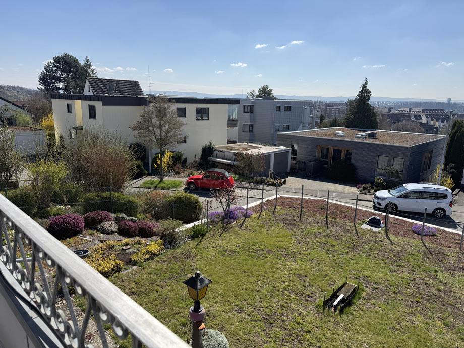 Balkon mit weitem Blick Einfamilienhaus Esslingen-Serach