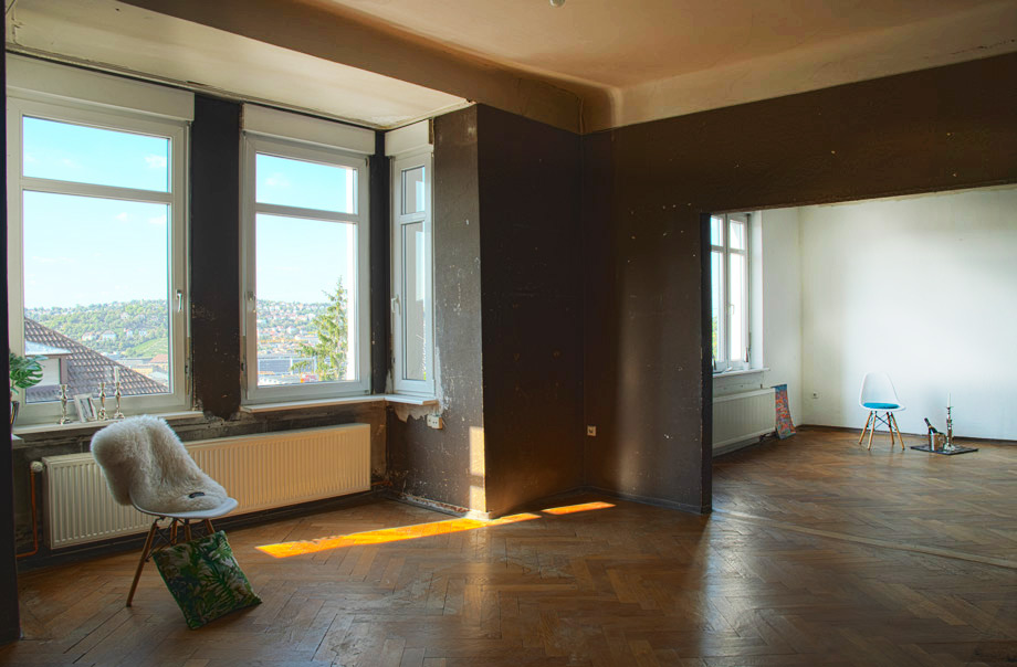 Erker im Wohnbereich Mehrfamilienhaus Stuttgart