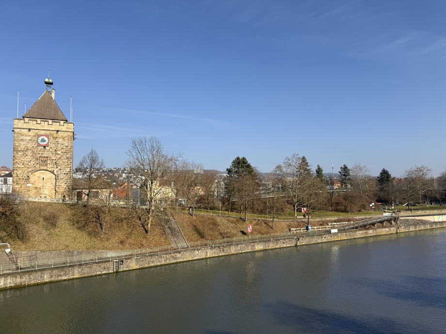 �ber den Neckar Maisonettewohnung Esslingen-Gr�ne H�fe