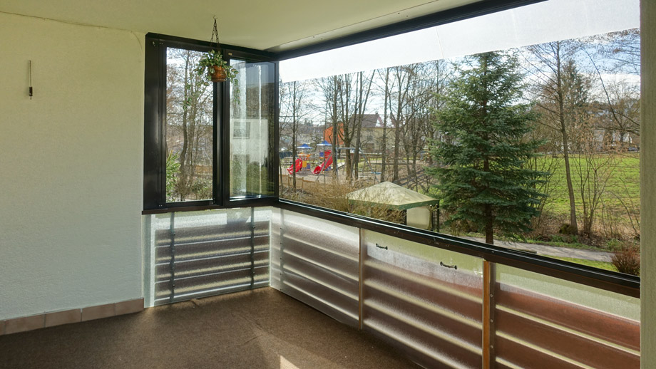 �berdachter S�dwestbalkon Etagenwohnung Rudersberg