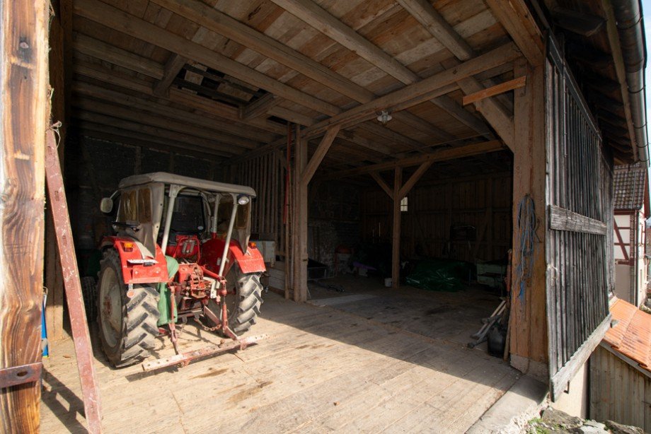 gute Abstellm�glichkeiten in der Scheune/ Tenne Bauernhaus Kirchberg