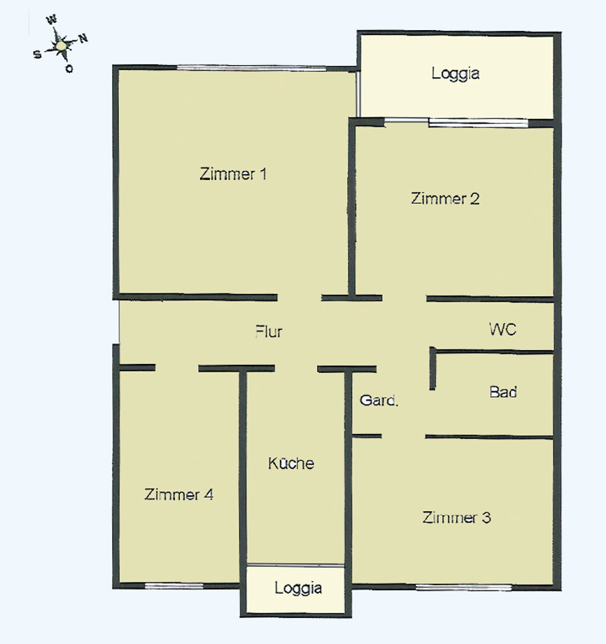 Grundriss Wohnung Stuttgart-Birkach