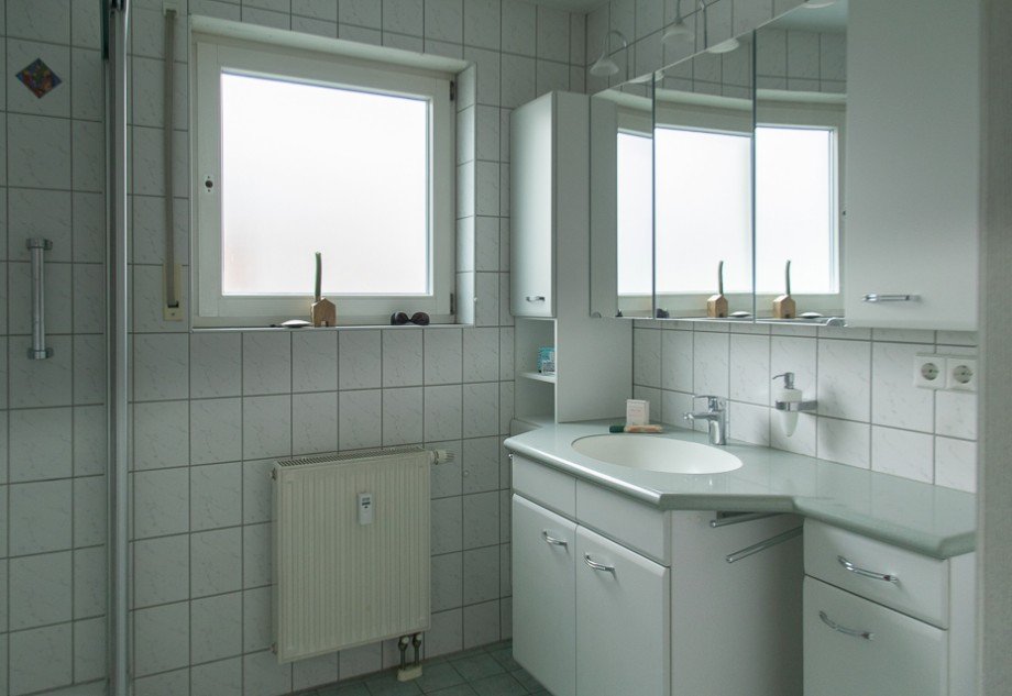 Tageslichtbad mit Dusche Etagenwohnung Esslingen
